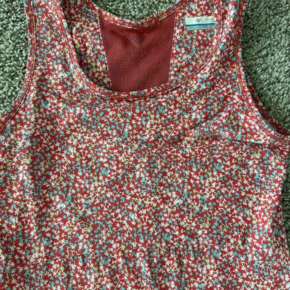 Columbia Sleeveless Midi Sundress Size XS Pink Blue White UPF 50 - Picture 3 of 6